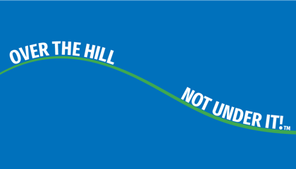 Over The Hill...Not Under It logo
