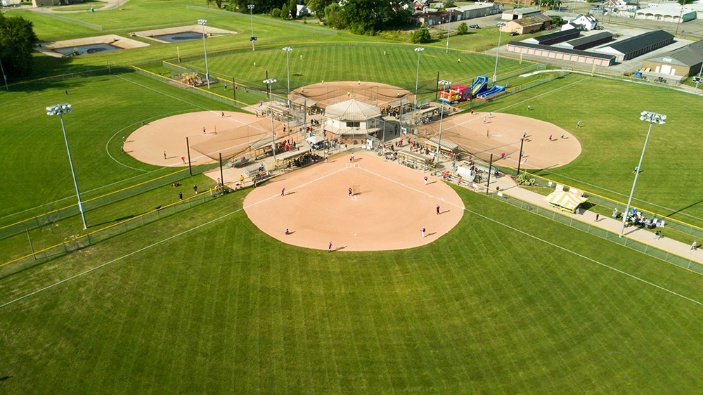 Aerial view of Willig Softball Complex